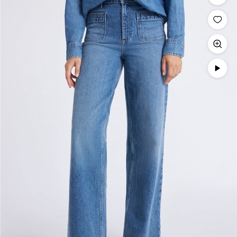 Free Assembly Wide Leg Pocket Jeans Size 10
